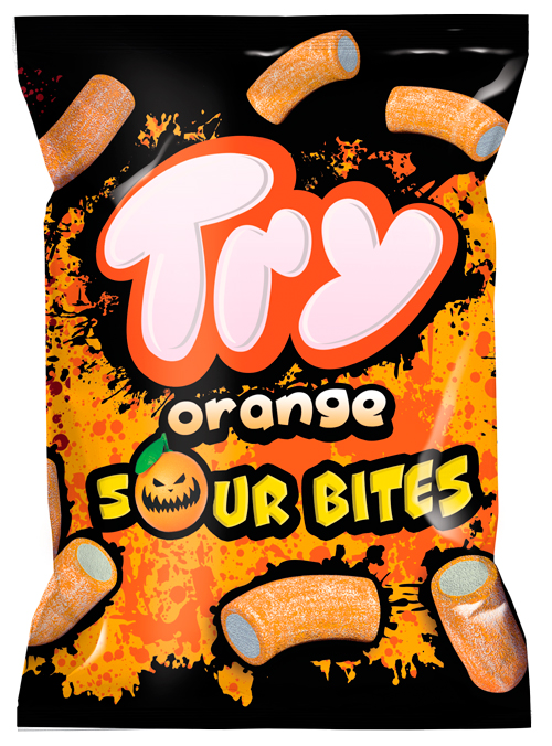 TRY со вкусом апельсина с желейной начинкой в обсыпке