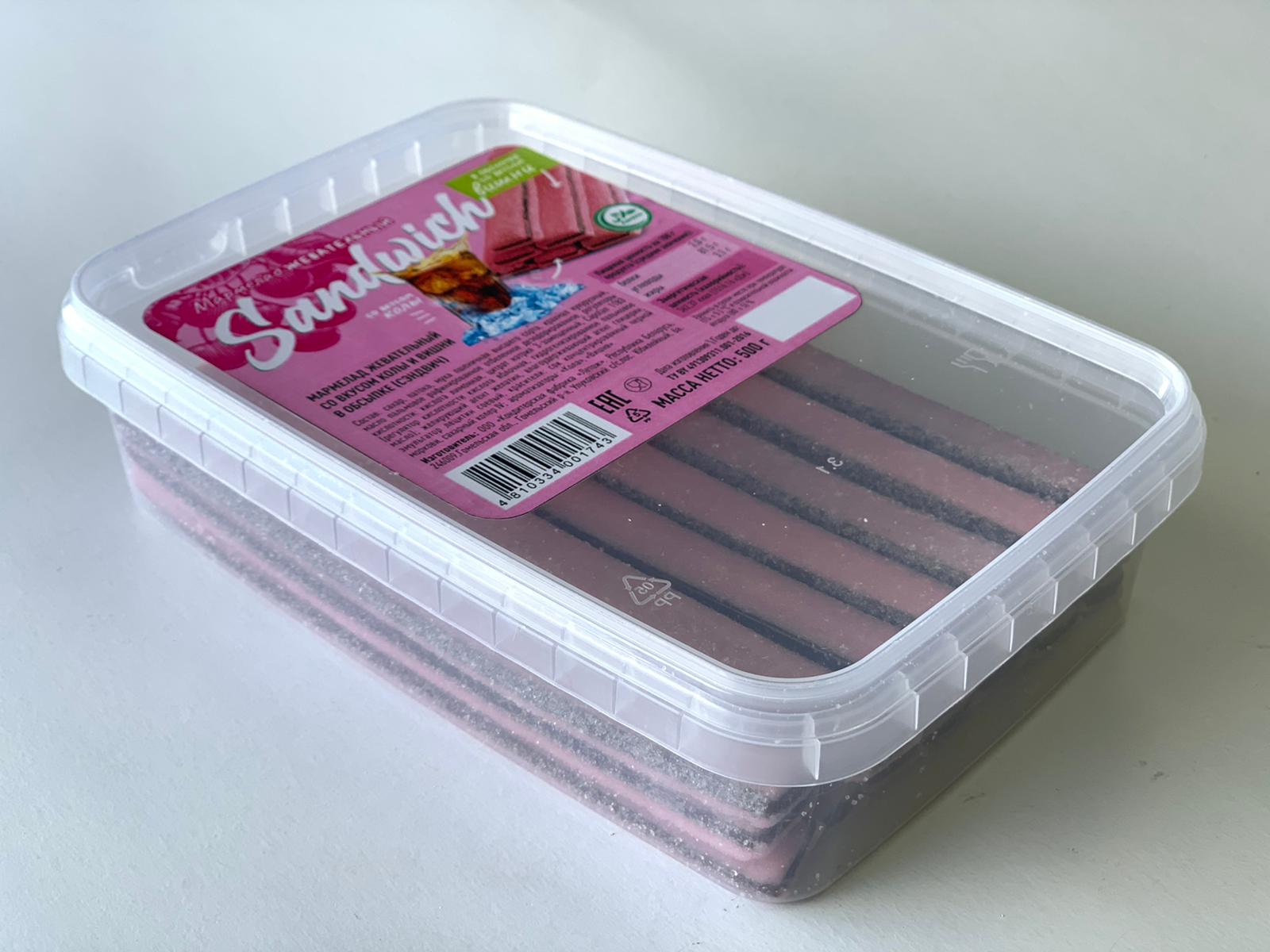 Candy Sandwich  со вкусом колы и вишни в обсыпке