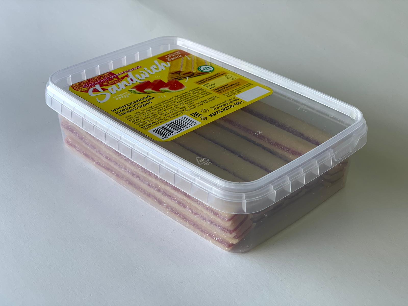 Candy Sandwich со вкусом арбуза и дыни в  обсыпке